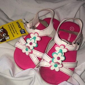 Smartfit Girls Flower Sandals NWT
